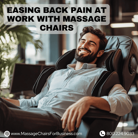 easing back pain at work with massage chairs