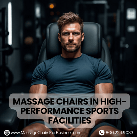 Massage chairs in high-performance sports facilities