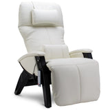 Svago SV-395 ZGR Plus Zero Gravity Recliner in Snowfall  black base.