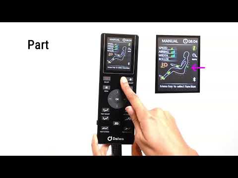 Daiwa Legacy 4 massage chair controller tutorial video.