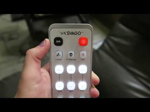 Svago ZGR Newton SV-630 Zero Gravity Recliner Remote Tutorial